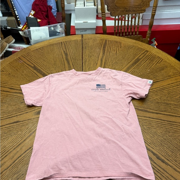 Simply Southern Light Pink Short Sleeve Tee - Picture 1 of 5
